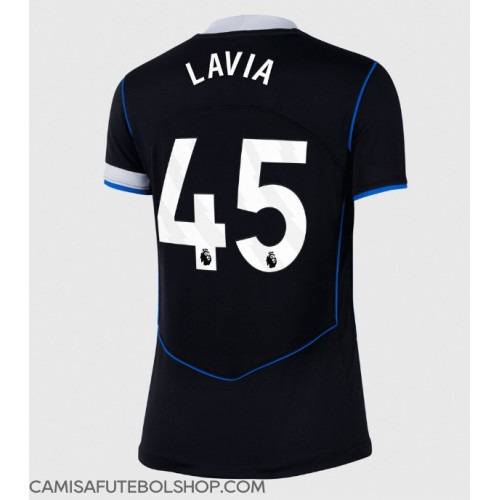 Camisa de time de futebol Chelsea Romeo Lavia #45 Replicas 3º Equipamento Feminina 2025-26 Manga Curta